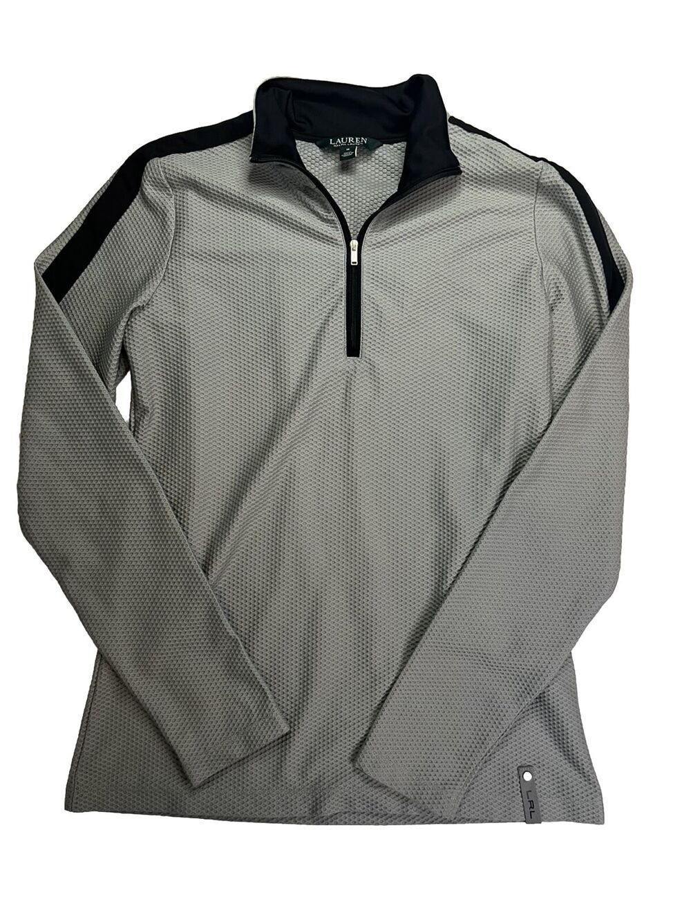 Lauren Ralph Lauren Women’s Medium Grey 1/4 Zip Activewear Athleisure